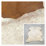 Wavy Sheepskin Cream : 12x Piece Sheepskin Bundle with Suede Reverse (Ref-gh.eol) Bundle 567