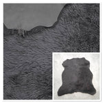 UK Sheepskin Grey :14mm Curly Wool 7x Piece Bundle with Suede Reverse (Ref-gh.eol) Bundle 574