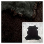 UK Sheepskin Brown :14mm Curly Wool 4x Piece Bundle with Suede Reverse (Ref-gh.eol) Bundle 586