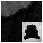 UK Sheepskin Black :14mm Curly Wool 6x Piece Bundle with Lightly sprayed Nappalan Reverse (Ref-gh.eol) Bundle 591