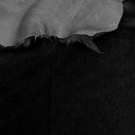Merino Black : 12mm Ironed Wool 6x Piece Bundle with Nappalan Reverse (Ref-gh.eol) Bundle 592