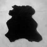 Sheepskin Black :14mm Curly Wool 7x Piece Bundle with  Nappalan Reverse (Ref-gh.eol) Bundle 594
