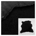 UK Sheepskin Black :14mm Curly Wool 11x Piece Bundle with Nappalan Reverse (Ref-gh.eol) Bundle 597
