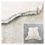UK Sheepskin cream :14mm Curly Wool 10x Piece Bundle with Suede Reverse (Ref-gh.eol) Bundle 598