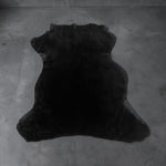 Merino Black : 12mm Ironed Wool 8x Piece Bundle with Suede Reverse (Ref-gh.eol) Bundle 604