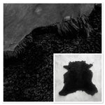 Australian Merino Black : 9x Piece Curly Sheepskin Bundle with Suede Reverse (Ref-gh.eol) Bundle 611