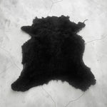 Australian Merino Black : 9x Piece Curly Sheepskin Bundle with Suede Reverse (Ref-gh.eol) Bundle 611