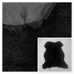 Merino Black : 12mm Curly Wool 4x Piece Bundle with Nappalan Reverse (Ref-gh.eol) Bundle 619