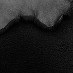 Curly Merino Black : 12mm 7x Piece Sheepskin Bundle with Suede Reverse (Ref-gh.eol) Bundle 622
