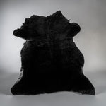 Black Merino : 12mm 4x Piece Ironed Wool Sheepskin With High Shine Nappalan Reverse (Ref-gh.eol) Bundle 625