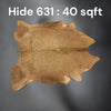 Natural Hair On Cow Hide : This Hide Is Perfect For Wall Hanging, Leather Rugs, Leather Upholstery & Leather Accessories. (Hide 631)