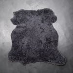 Small Merino Grey : 10mm Curly Wool 7x Piece Sheepskin Bundle with Suede Reverse (Ref-gh.eol) Bundle 641