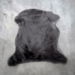 Merino Charcoal : 12mm Ironed Wool 4x Piece Bundle with Suede Reverse (Ref-gh.eol) Bundle 643