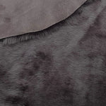 Merino Charcoal : 12mm Ironed Wool 4x Piece Bundle with Suede Reverse (Ref-gh.eol) Bundle 643
