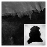 Merino Black : 14mm Ironed Wool 4x Piece Bundle with Suede Reverse (Ref-gh.eol) Bundle 647