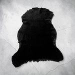 Merino Black : 14mm Ironed Wool 4x Piece Bundle with Suede Reverse (Ref-gh.eol) Bundle 647