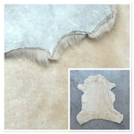 Merino Cream : 10mm Ironed Wool 5x Piece Bundle with Suede Reverse (Ref-gh.eol) Bundle 650