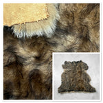 Wavy Tri-Colour Sheepskin : 9x Piece Shearling Bundle With Suede Reverse (Ref-gh.eol) Bundle 651
