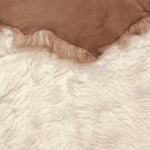 Wavy Cream Sheepskin : 5x Piece Shearling Bundle With Suede Reverse (Ref-gh.eol) Bundle 652