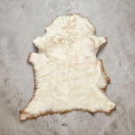 Wavy Cream Sheepskin : 5x Piece Shearling Bundle With Suede Reverse (Ref-gh.eol) Bundle 652
