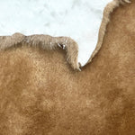 Tan Sheepskin :14mm Semi-Curly Wool 10x Piece Bundle with Suede Reverse (Ref-gh.eol) Bundle 653