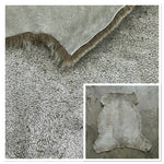 UK Sheepskin Frosty Olive :14mm Semi-Curly Wool 11x Piece Bundle with Suede Reverse (Ref-gh.eol) Bundle 655
