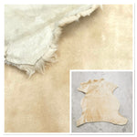 UK Sheepskin Cream :14mm Ironed Wool 8x Piece Bundle with Suede Reverse (Ref-gh.eol) Bundle 659