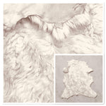 Wavy Soft-Pink Sheepskin : 4x Piece Shearling Bundle With Suede Reverse (Ref-gh.eol) Bundle 661