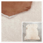 Soft Pink Semi-Curly Sheepskin : 5x Piece Shearling Bundle With Lightly Sprayed Nappalan Reverse (Ref-gh.eol) Bundle 670