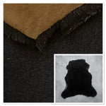 UK Sheepskin Black :14mm Curly Wool 7x Piece Bundle with Suede Reverse (Ref-gh.eol) Bundle 675