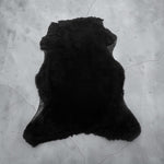UK Sheepskin Black :14mm Curly Wool 7x Piece Bundle with Suede Reverse (Ref-gh.eol) Bundle 675