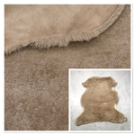 UK Sheepskin Biscuit B-Grade :14mm Curly Wool 6x Piece Bundle with Suede Reverse (Ref-gh.eol) Bundle 676