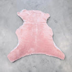Merino Pink : 8mm Curly Wool 4x Piece Bundle with Suede Reverse (Ref-gh.eol) Bundle 678