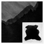 UK Sheepskin Black :14mm Ironed Wool 4x Piece Bundle with Nappalan Reverse (Ref-gh.eol) Bundle 684