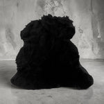 Merino Black : 10mm Ironed Wool 5x Piece Bundle with Nappalan Reverse (Ref-gh.eol) Bundle 685