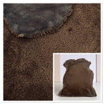 UK Sheepskin Rich Brown :14mm Curly Wool 5x Piece Bundle with Suede Reverse (Ref-gh.eol) Bundle 687