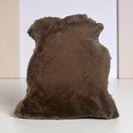 UK Sheepskin Rich Brown :14mm Curly Wool 5x Piece Bundle with Suede Reverse (Ref-gh.eol) Bundle 687