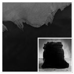 Merino Black : 12mm Ironed Wool 7x Piece Bundle with Suede Reverse (Ref-gh.eol) Bundle 693