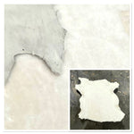 Small Merino Cream : 10mm Straight Wool 4x Piece Sheepskin Bundle with Suede Reverse (Bundle 699)