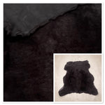 UK Sheepskin Brown :14mm Semi-Curly Wool x12 Piece Bundle with Suede Reverse (Ref-gh.eol) Bundle 700