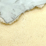 Large Sheepskin Cream : 3x Piece Curly Sheepskin Bundle with Suede Reverse (Ref-gh.eol) Bundle 706