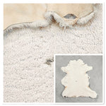 Small Sheepskin Cream : B-Grade Curly Wool 12 x Piece Sheepskin Bundle with Suede Reverse (Ref-gh.eol) Bundle 709 x2