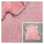 Small Merino Pink : 10mm Curly Wool 3x Piece Sheepskin Bundle with Suede Reverse (Bundle 714)