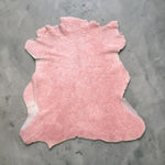 Small Merino Pink : 10mm Curly Wool 3x Piece Sheepskin Bundle with Suede Reverse (Bundle 714)