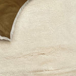 Curly Merino Cream : 12mm 4x Piece Sheepskin Bundle with Suede Reverse (Ref-gh.eol) Bundle 717