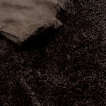 Merino Brown : 15mm Curly Wool 3x Piece Bundle with Suede Reverse (Ref-gh.eol) Bundle 718