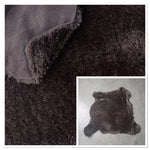 UK Sheepskin Brown :14mm Curly Wool 5x Piece Bundle with Suede Reverse (Ref-gh.eol) Bundle 727