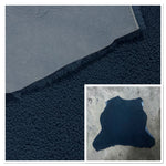 Australian Merino Dark-Navy : x4 Piece 14mm Curly Sheepskin Bundle (Ref-gh.eol) Bundle 731