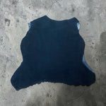 Australian Merino Dark-Navy : x4 Piece 14mm Curly Sheepskin Bundle (Ref-gh.eol) Bundle 731