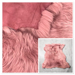 Large Toscana B-Grade Pink : x5 Piece Shearling Bundle With Suede Reverse (Ref-gh.eol) Bundle 733